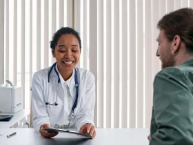 Échange entre médecin et patient sur la santé veineuse