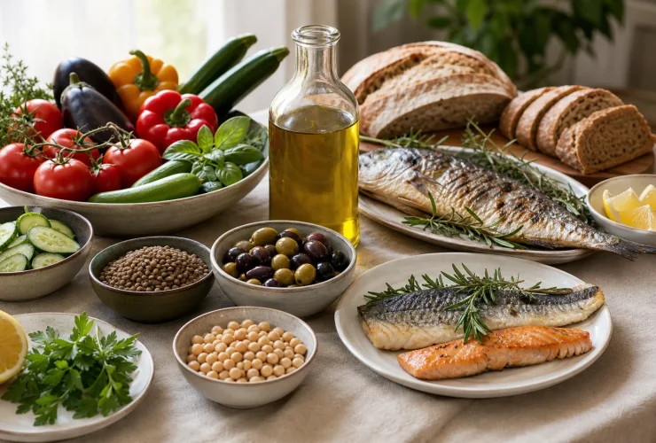 Aliments du régime méditerranéen étudié par la science